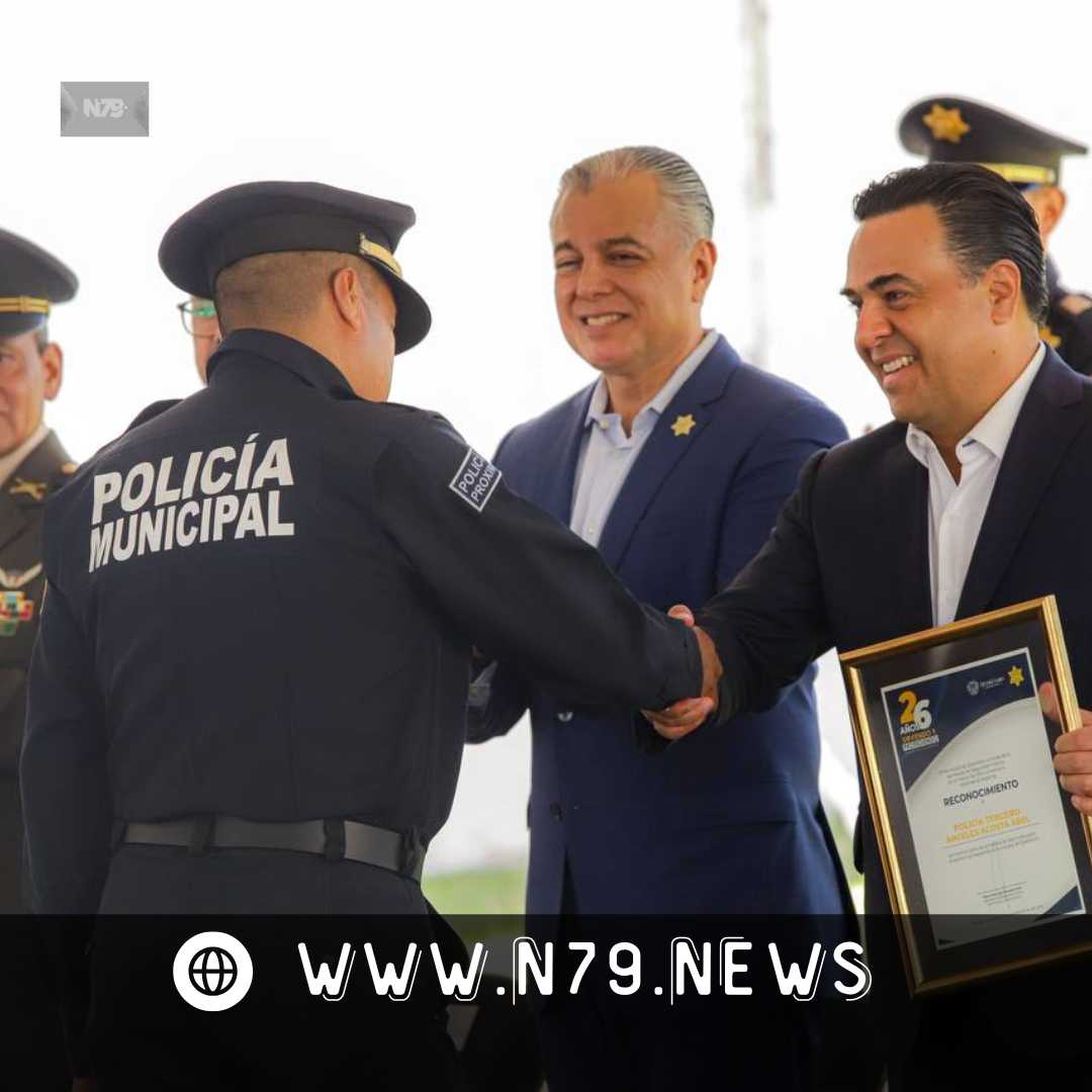 Luis Nava encabezó ceremonia por el 26 Aniversario de la Secretaría de Seguridad Pública Municipal