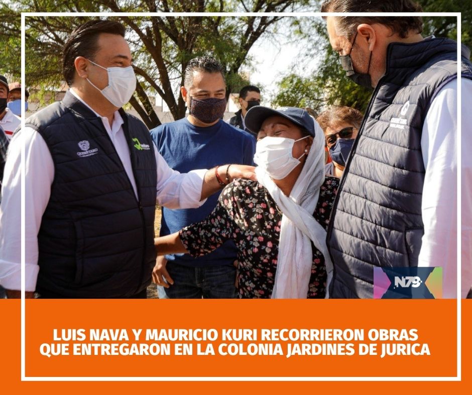 Luis Nava y Mauricio Kuri recorrieron obras que entregaron en la colonia Jardines de Jurica