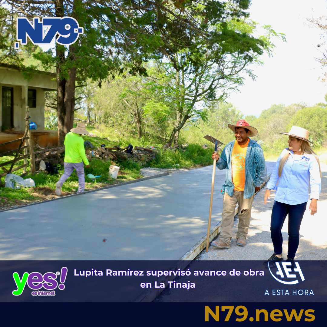 Lupita Ramírez supervisó avance de obra en La Tinaja