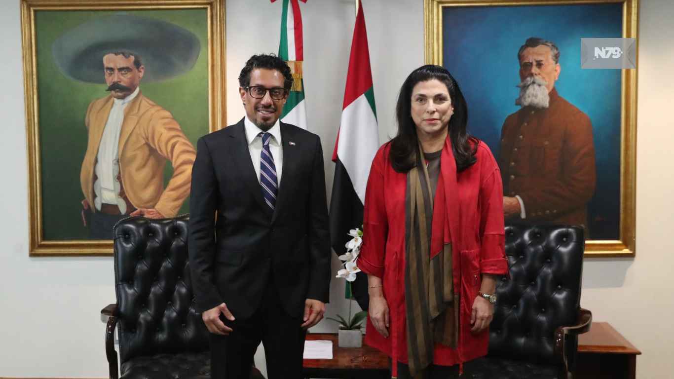 Marcela Guerra Castillo recibió al embajador de los Emiratos Árabes Unidos en México