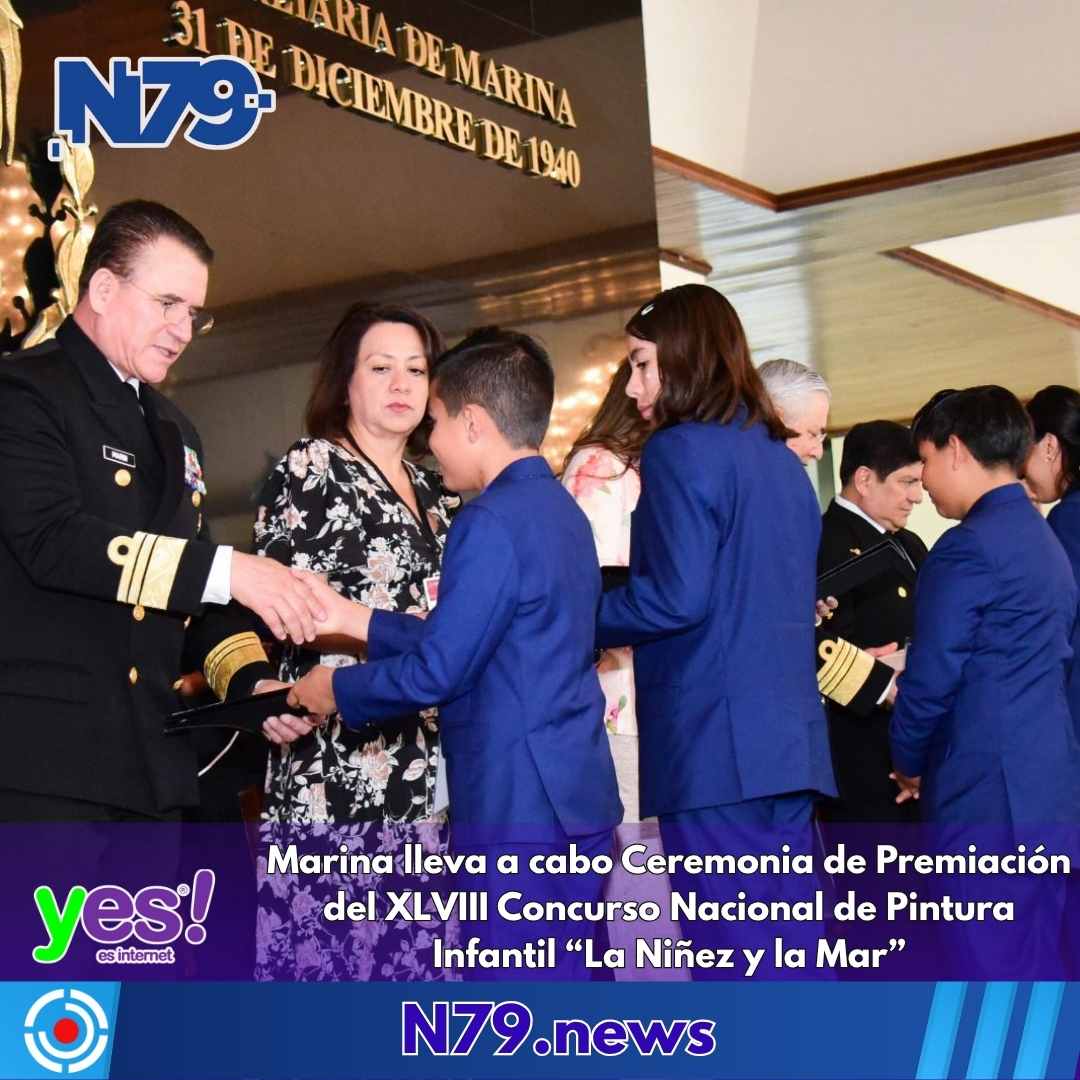 Marina lleva a cabo Ceremonia de Premiación del XLVIII Concurso Nacional de Pintura Infanti