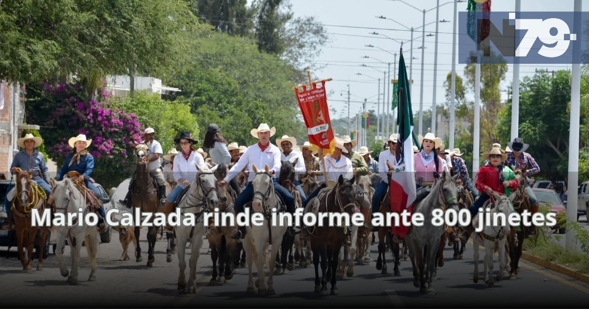 Mario Calzada rinde informe ante 800 jinetes