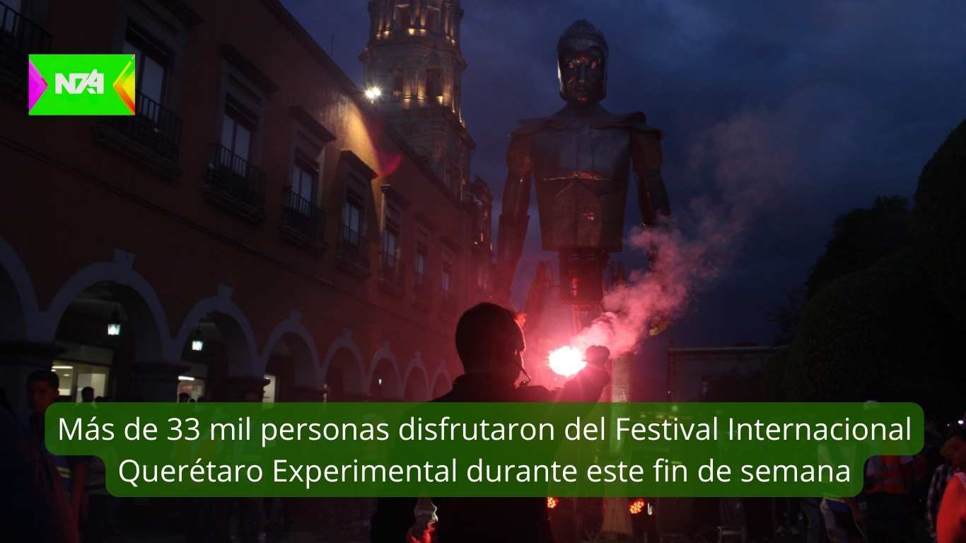 Más de 33 mil personas disfrutaron del Festival Internacional Querétaro Experimental durante este fin de semana