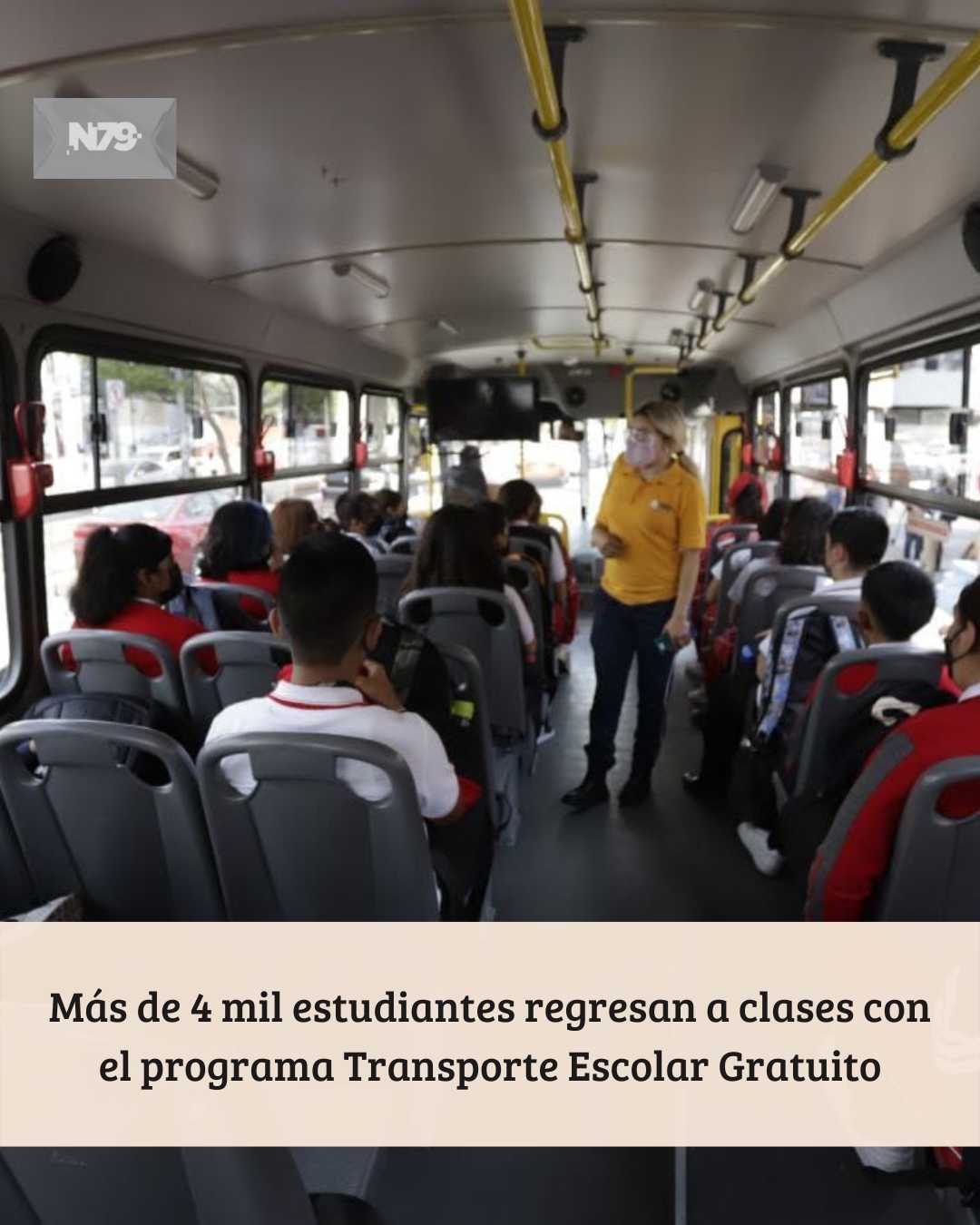 Más de 4 mil estudiantes regresan a clases con el programa Transporte Escolar Gratuito
