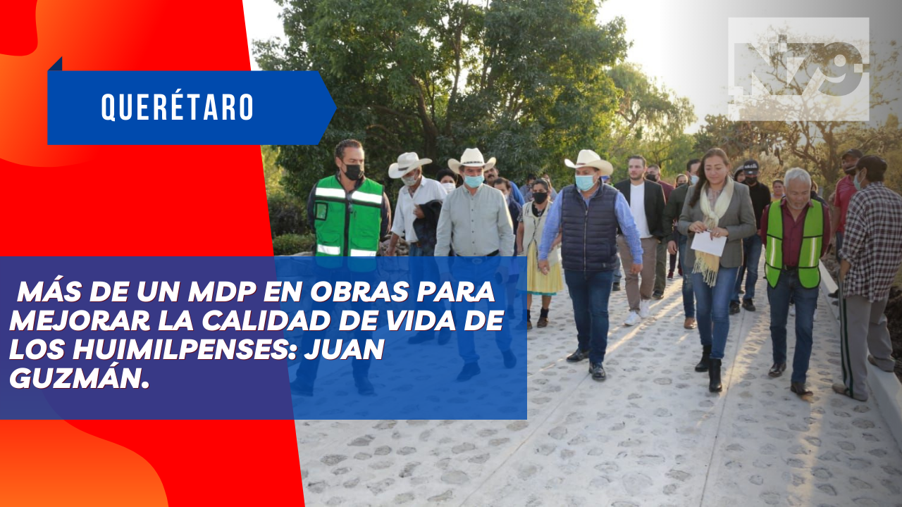 Más de Un MDP en obras para mejorar la calidad de vida de los huimilpenses Juan Guzmán.