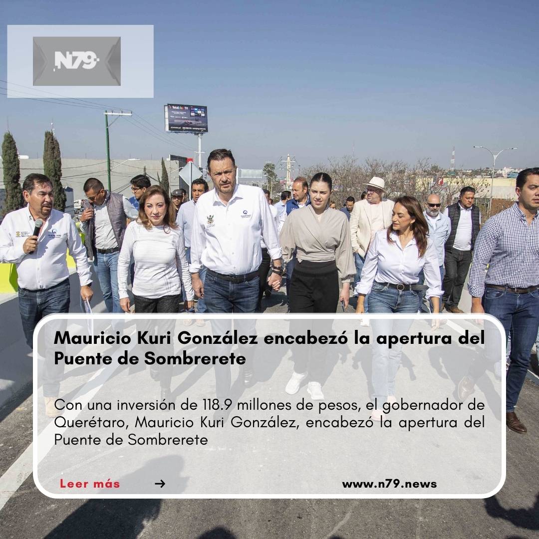 Mauricio Kuri González, encabezó la apertura del Puente de Sombrerete