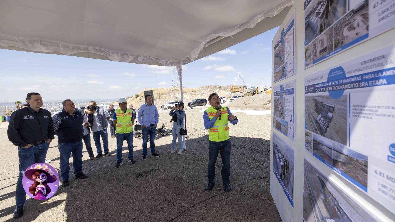 Mauricio Kuri Supervisa Avances en Patio de Maniobras de Qrobus