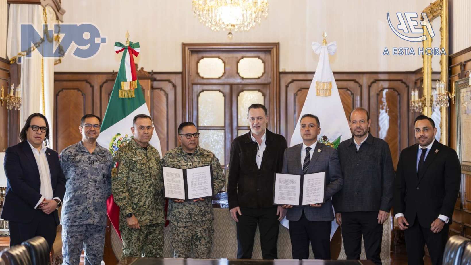 Mauricio Kuri atestigua acuerdo entre Querétaro y SEDENA para fortalecer apoyos a personal militar