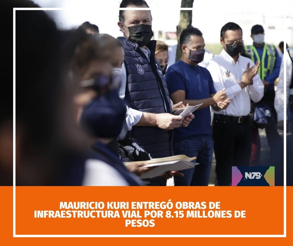 Mauricio Kuri entregó obras de infraestructura vial por 8.15 millones de pesos