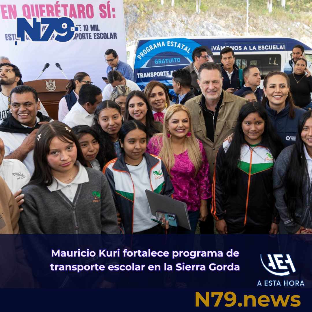 Mauricio Kuri fortalece programa de transporte escolar en la Sierra Gorda