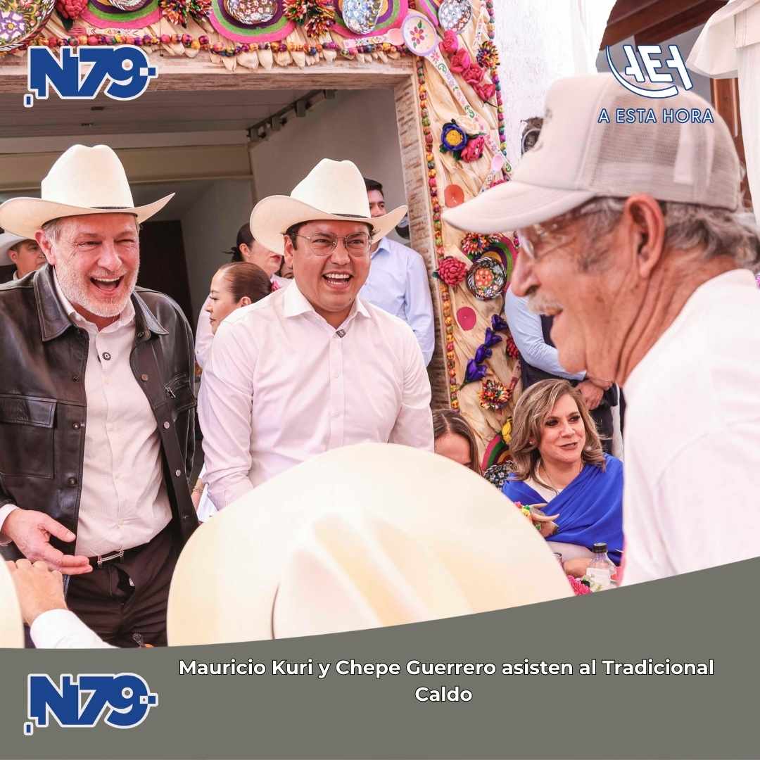 Mauricio Kuri y Chepe Guerrero asisten al Tradicional Caldo