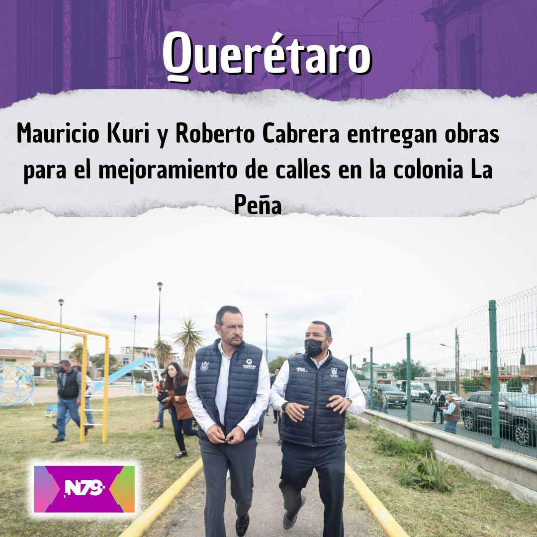Mauricio Kuri y Roberto Cabrera entregan obras para el mejoramiento de calles en la colonia La Peña