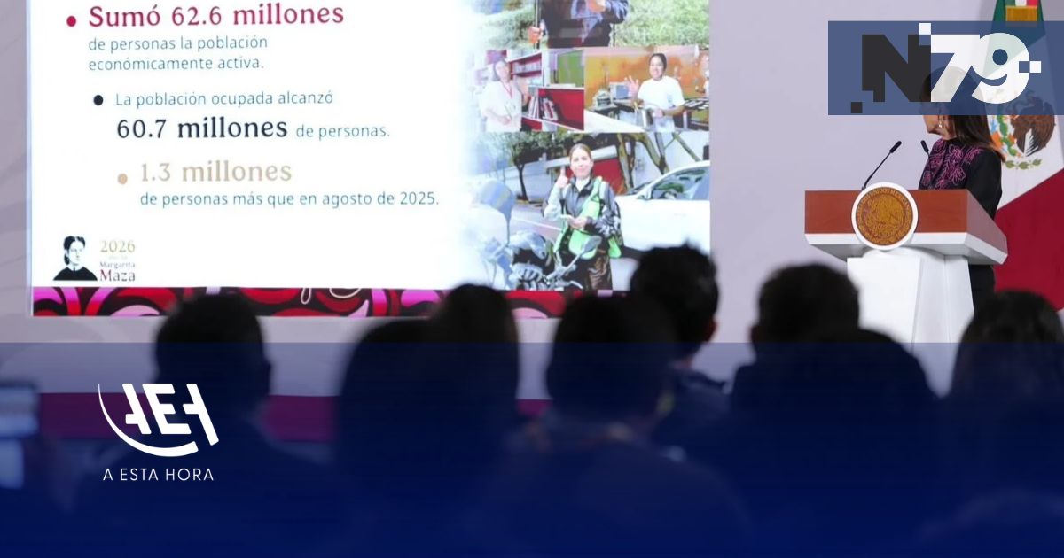 México alcanza 62.6 millones de personas activas