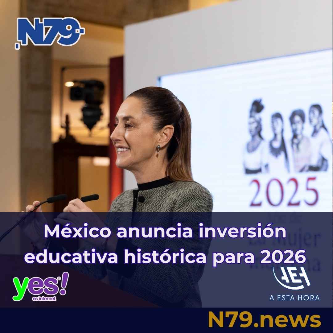 México anuncia inversión educativa histórica para 2026