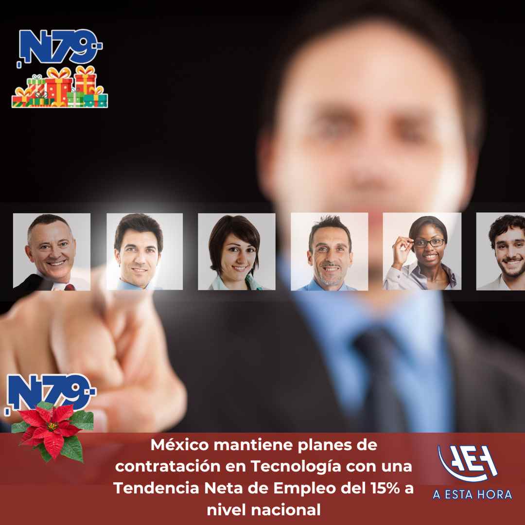 México mantiene planes de contratación en Tecnología con una Tendencia Neta de Empleo del 15% a nivel nacional