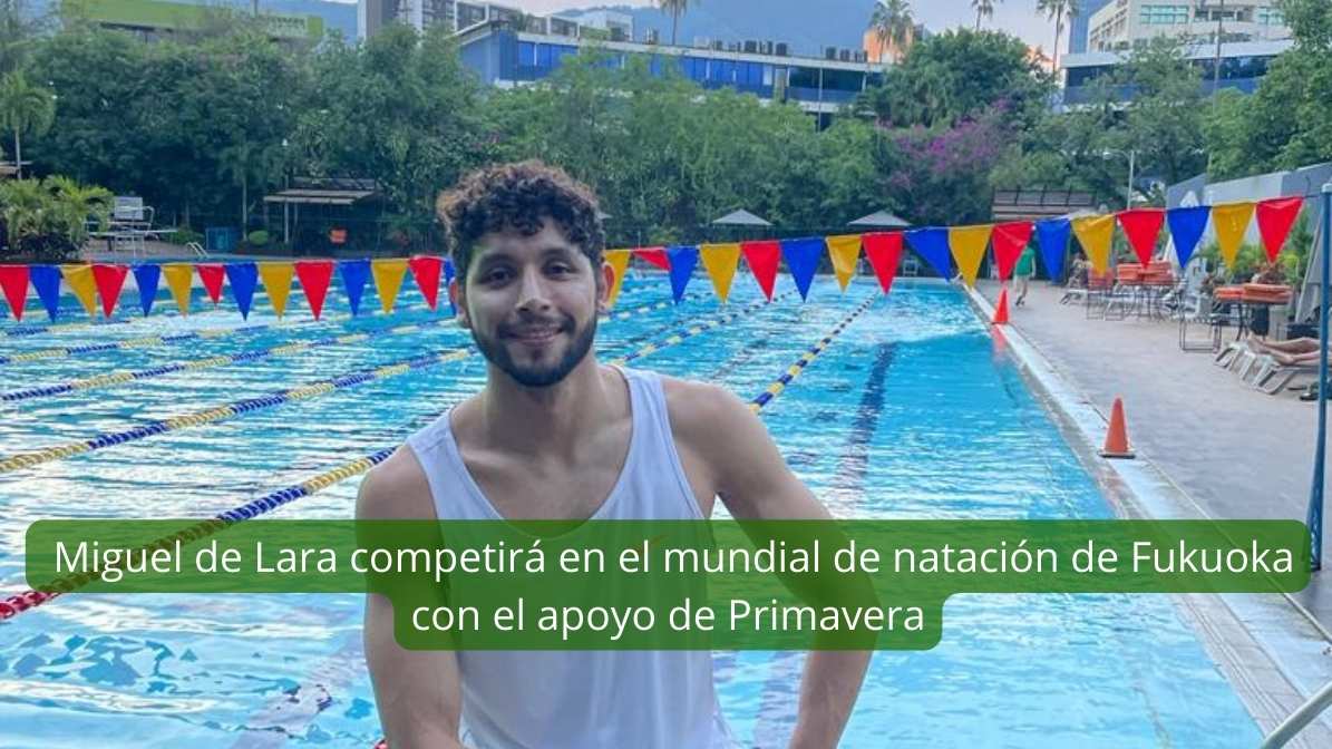 Miguel de Lara competirá en el mundial de natación de Fukuoka con el apoyo de Primavera