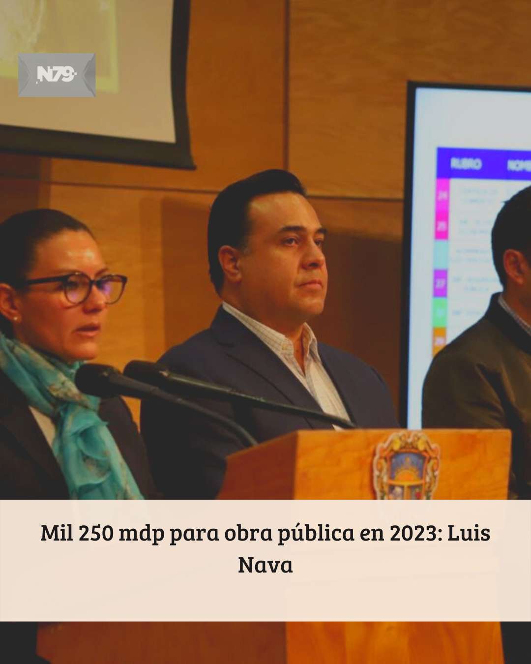 Mil 250 mdp para obra pública en 2023 Luis Nava