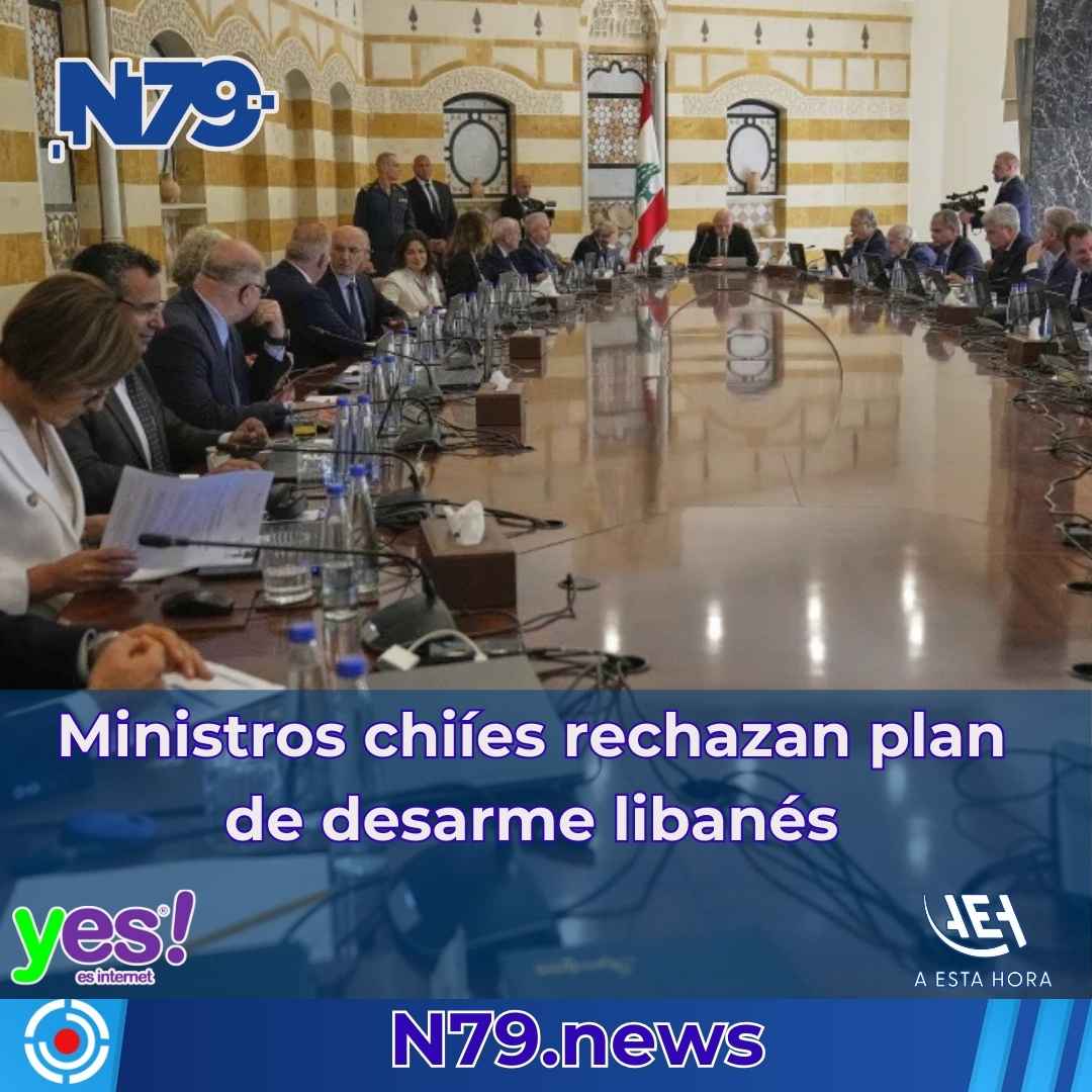 Ministros chiíes rechazan plan de desarme libanés