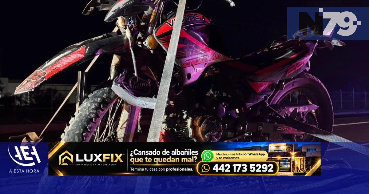 Motociclista sufre lesiones graves en carretera 57
