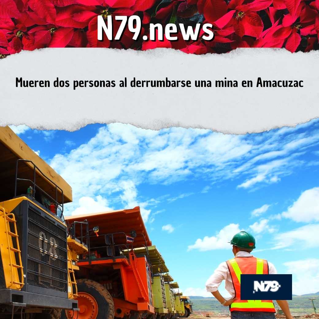 Mueren dos personas al derrumbarse una mina en Amacuzac