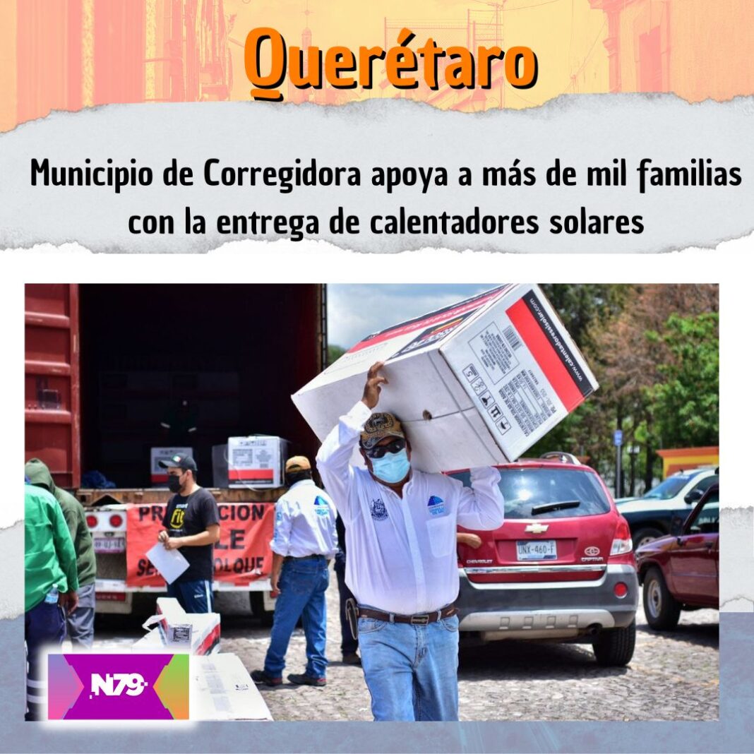 Municipio de Corregidora apoya a más de mil familias con la entrega de calentadores solares
