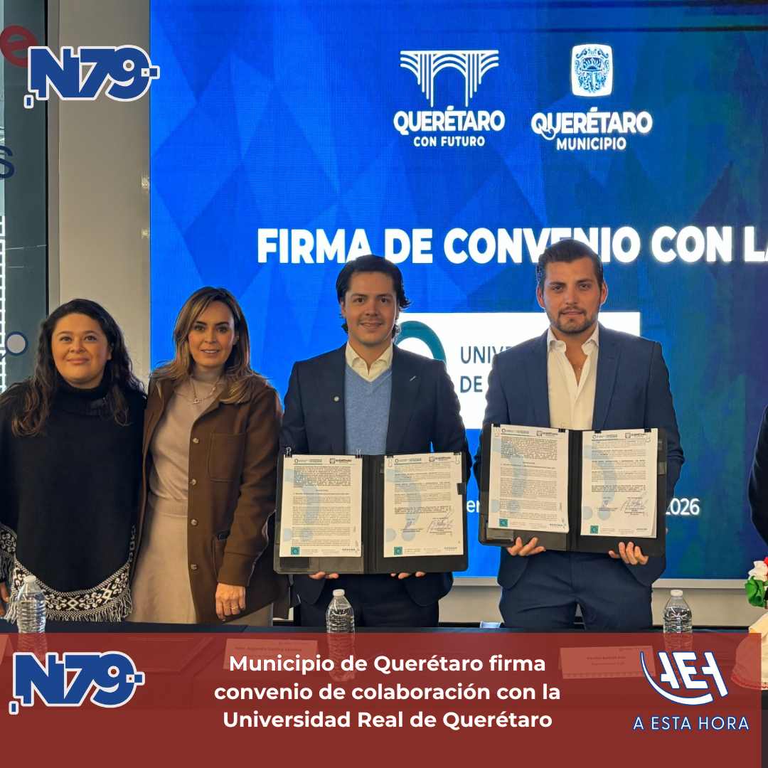 Municipio de Querétaro firma convenio de colaboración con la Universidad Real de Querétaro