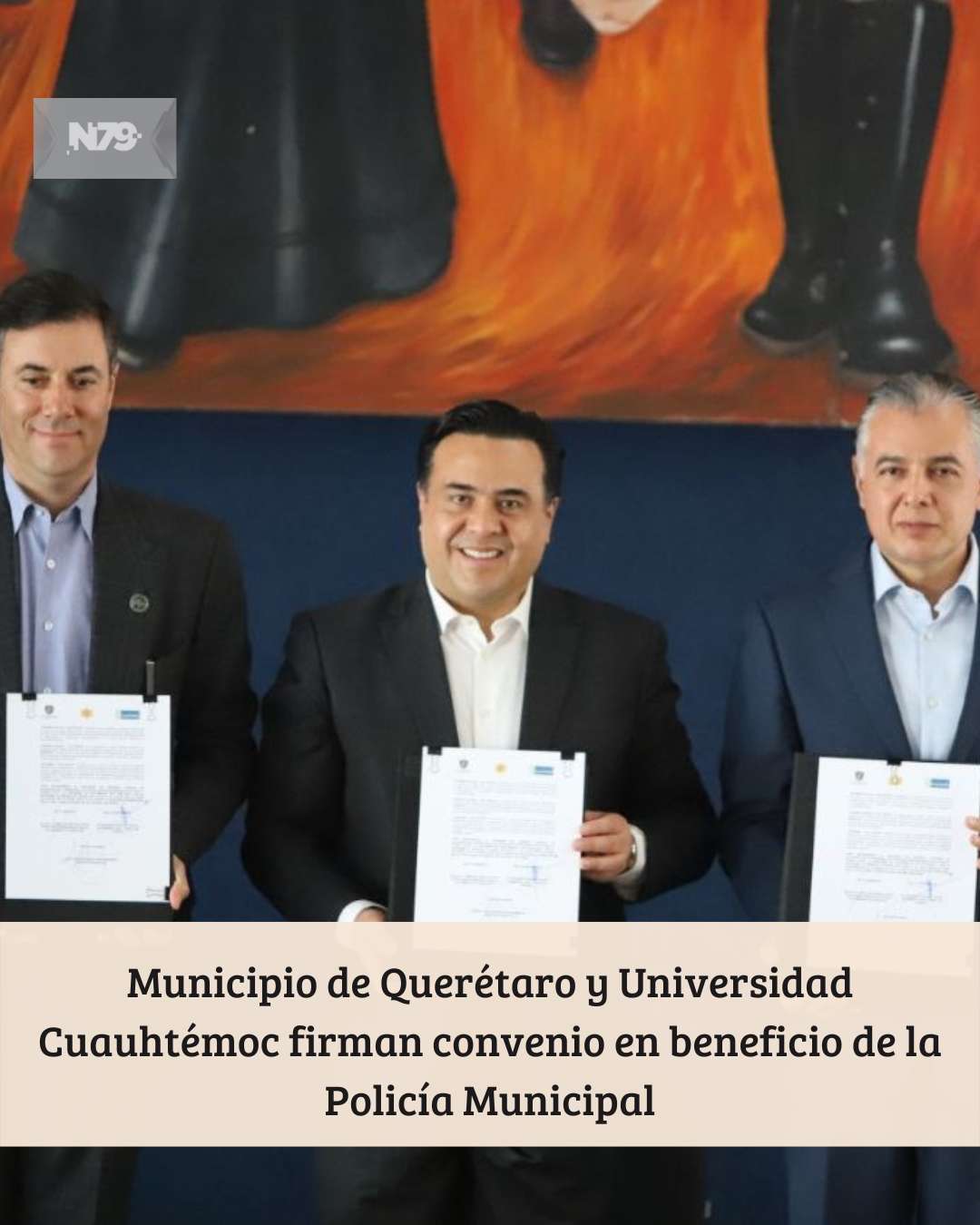 Municipio de Querétaro y Universidad Cuauhtémoc firman convenio en beneficio de la Policía Municipal