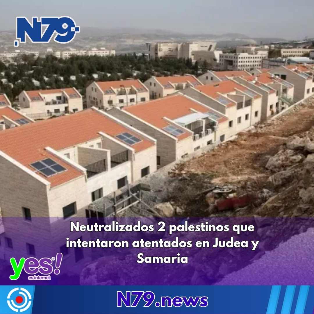 Neutralizados 2 palestinos que intentaron atentados en Judea y Samaria
