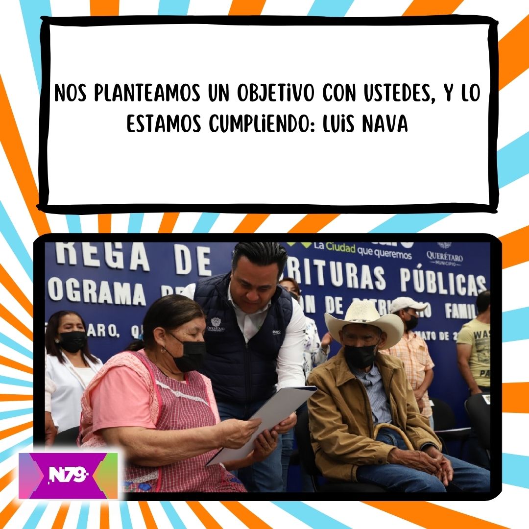 Nos planteamos un objetivo con ustedes, y lo estamos cumpliendo Luis Nava
