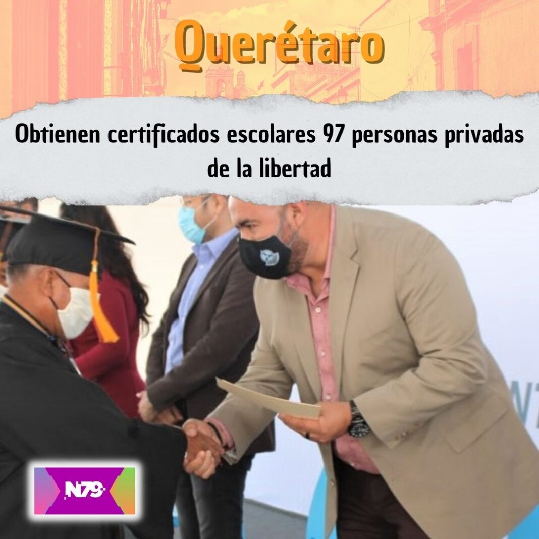 Obtienen certificados escolares 97 personas privadas de la libertad
