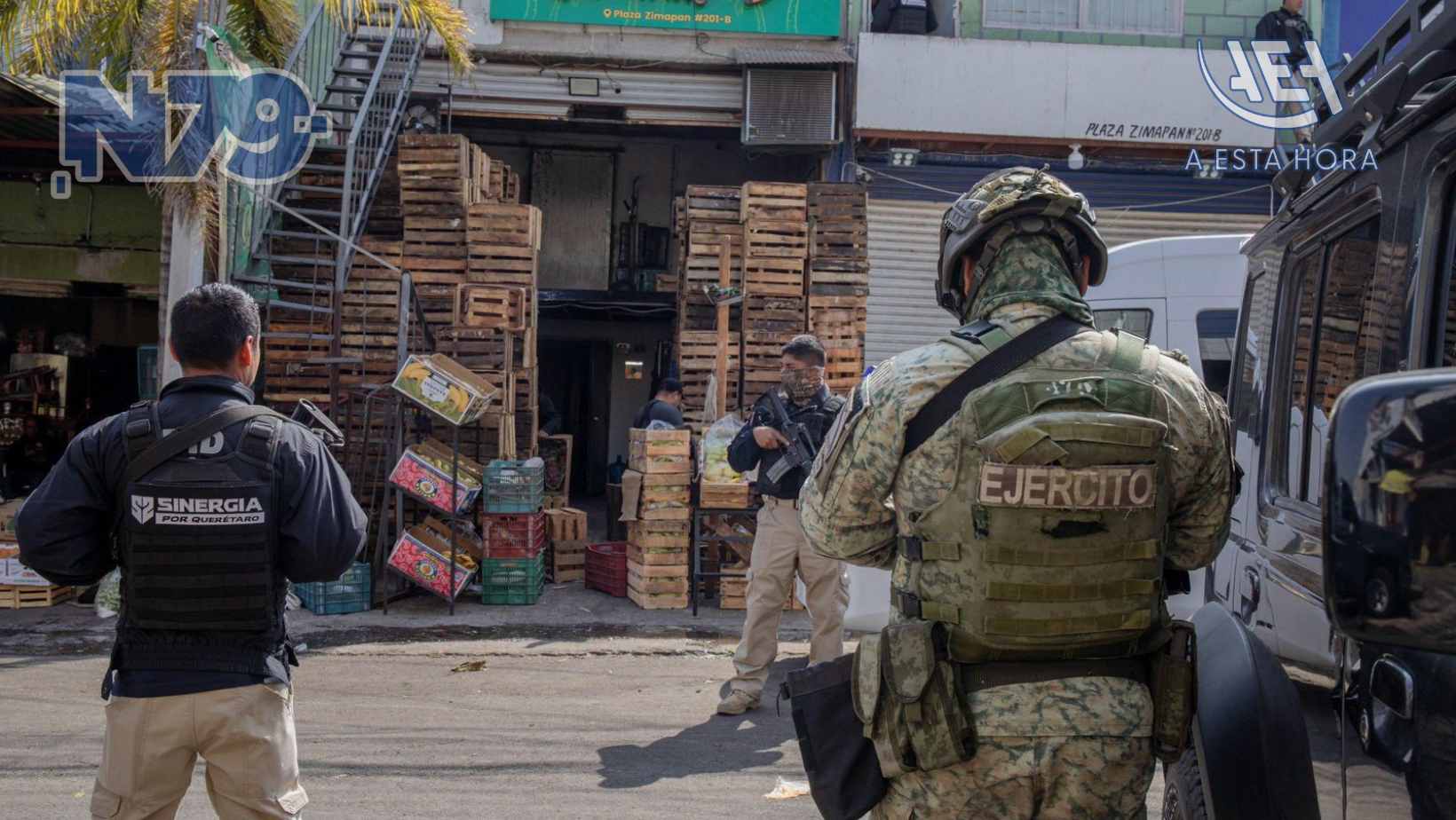 Operativo SINERGIA con cateos en la Central de Abastos y otras colonias en la capital, deja cinco personas detenidas y tres inmuebles asegurados