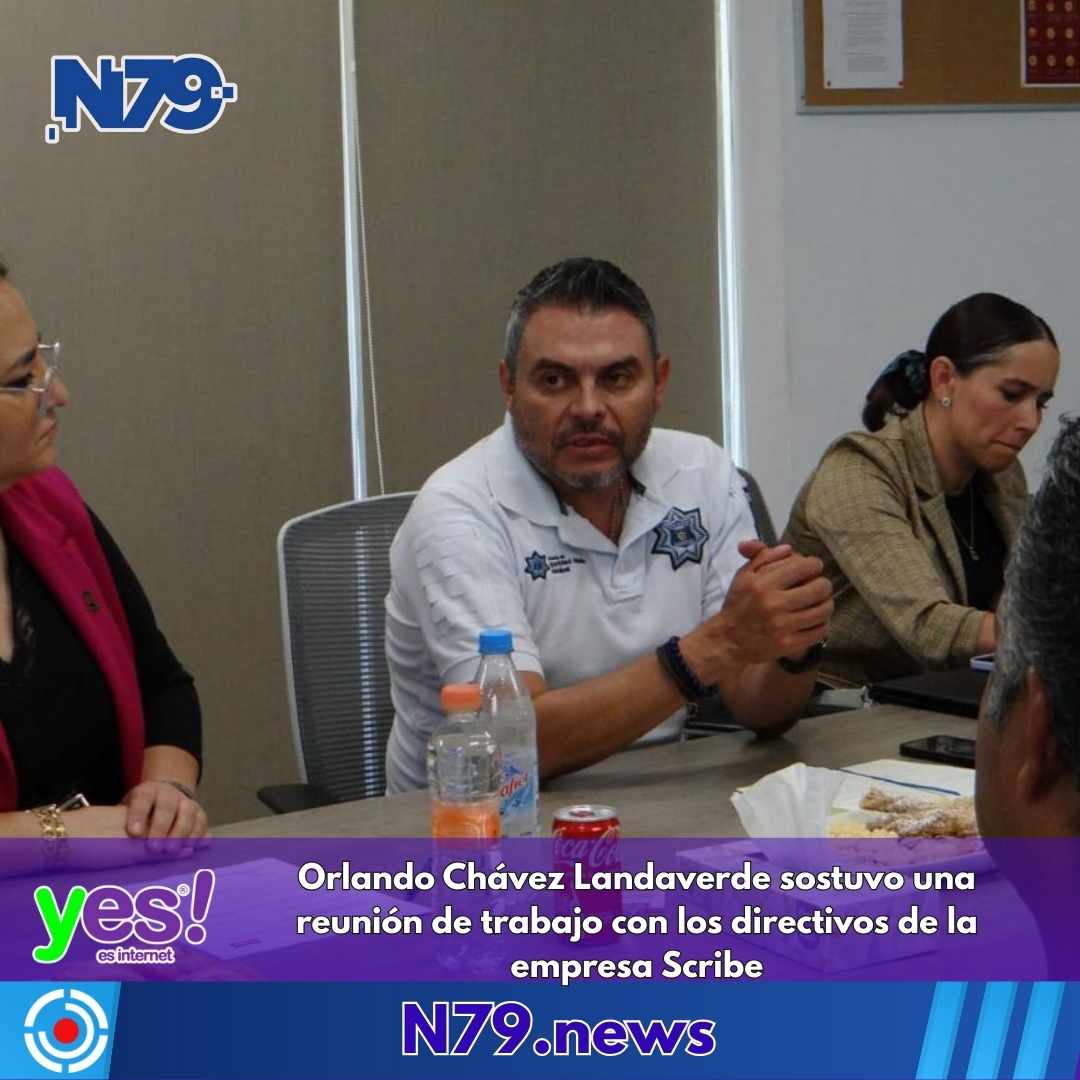 Orlando Chávez Landaverde sostuvo una reunión de trabajo con los directivos de la empresa Scribe