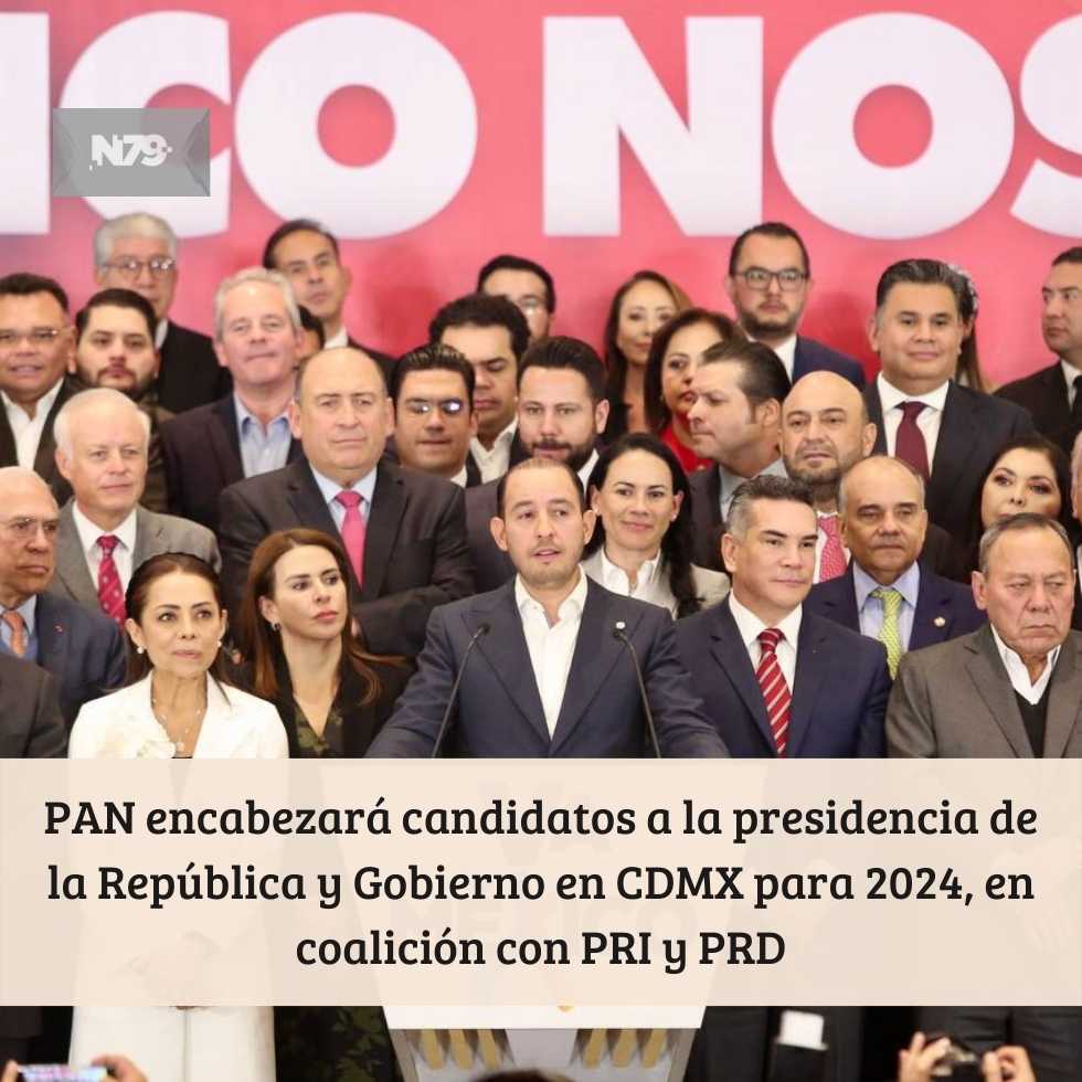 PAN encabezará candidatos a la presidencia de la República y Gobierno en CDMX para 2024, en coalición con PRI y PRD