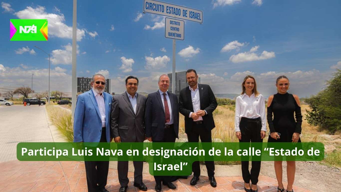 Participa Luis Nava en designación de la calle “Estado de Israel”