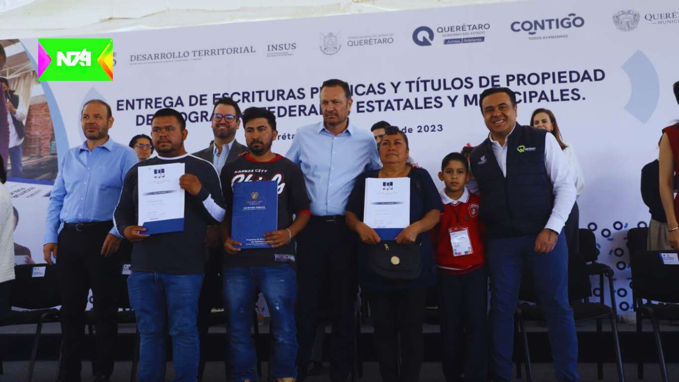 Participa Luis Nava en la entrega de Escrituras Públicas y Títulos de Propiedad