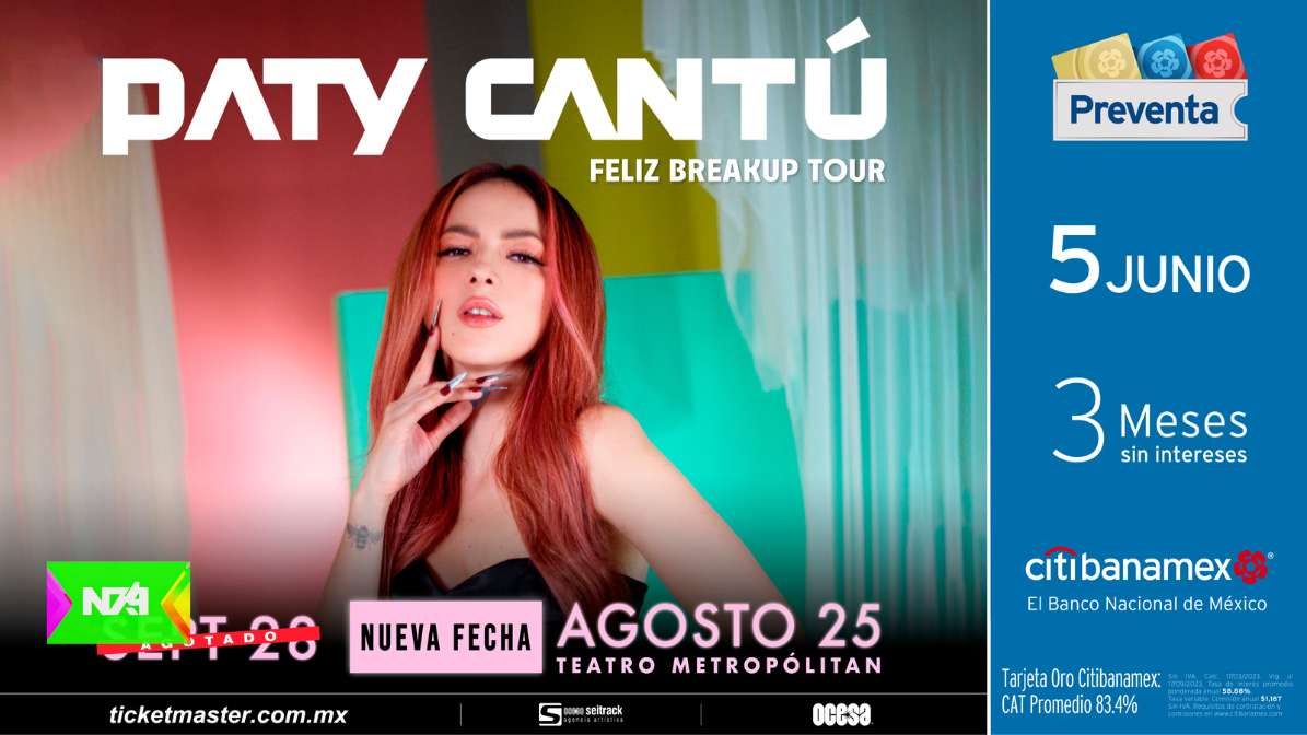 Paty Cantú abre otra fecha en CDMX