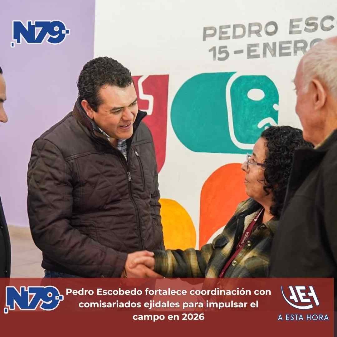 Pedro Escobedo fortalece coordinación con comisariados ejidales para impulsar el campo en 2026