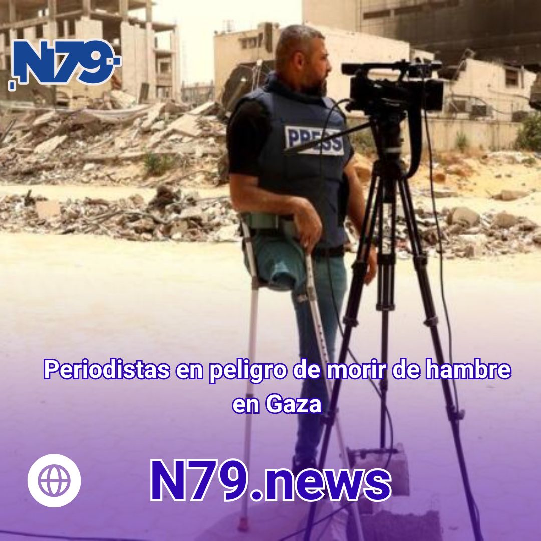 Periodistas en peligro de morir de hambre en Gaza