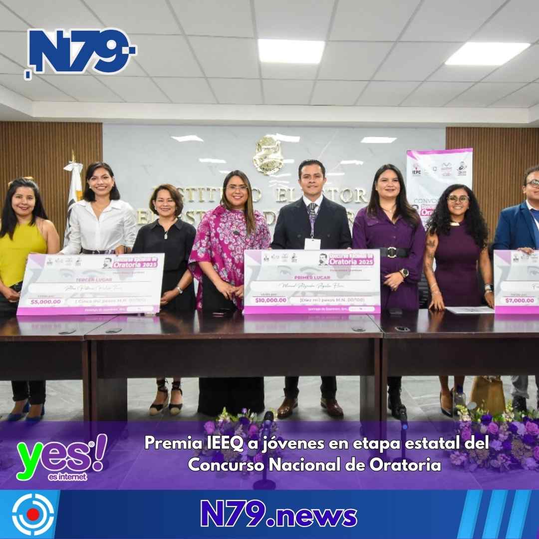 Premia IEEQ a jóvenes en etapa estatal del Concurso Nacional de Oratoria