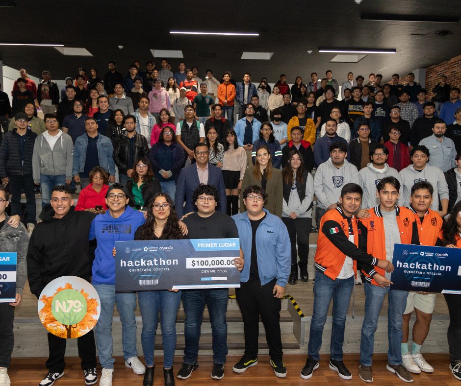 Premiación del Hackathon Querétaro Digital Reconoce la Innovación de Jóvenes en Soluciones Digitales