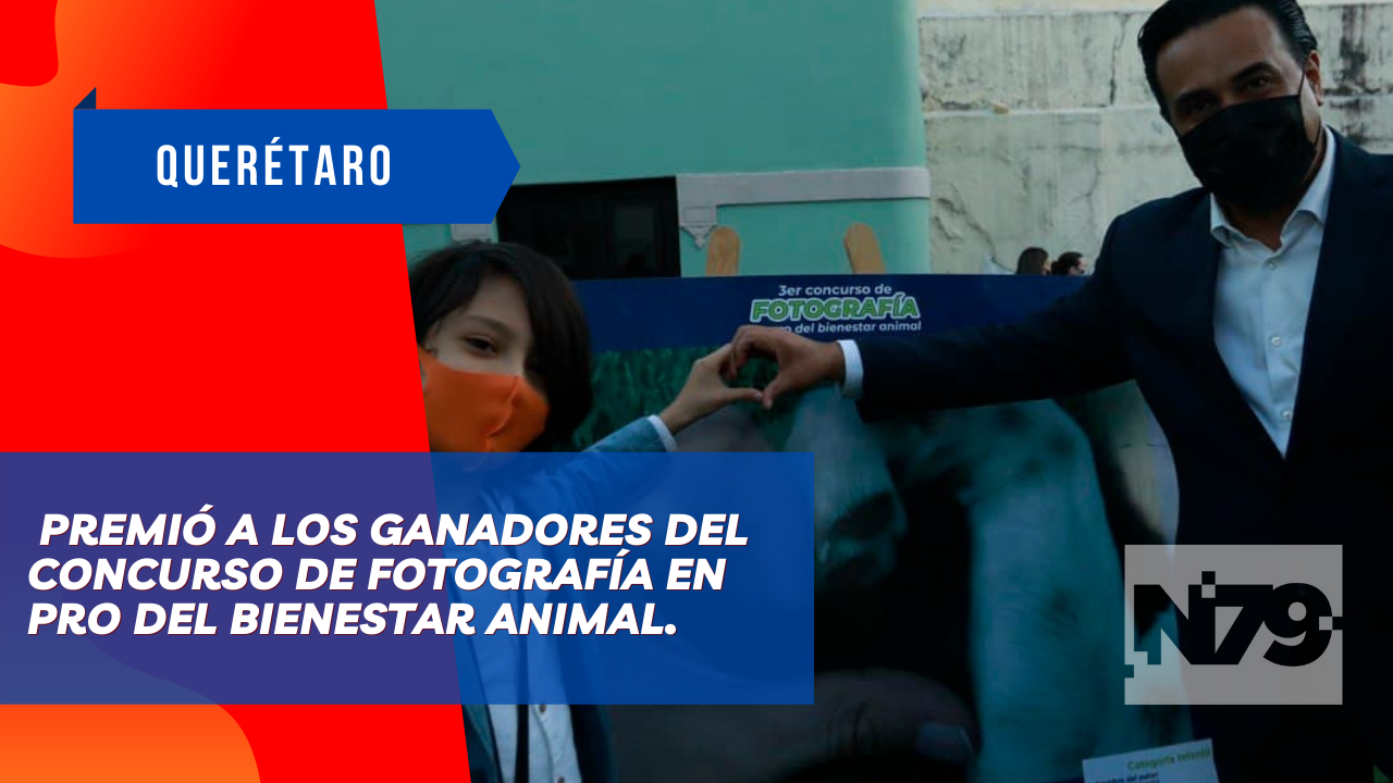 Premió a los ganadores del Concurso de Fotografía en pro del Bienestar Animal.