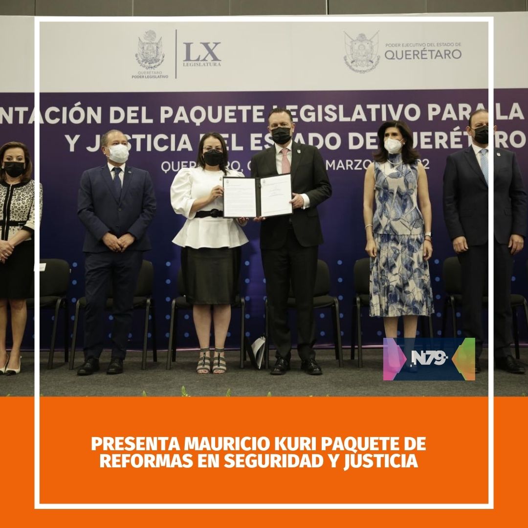 Presenta Mauricio Kuri paquete de reformas en seguridad y justicia