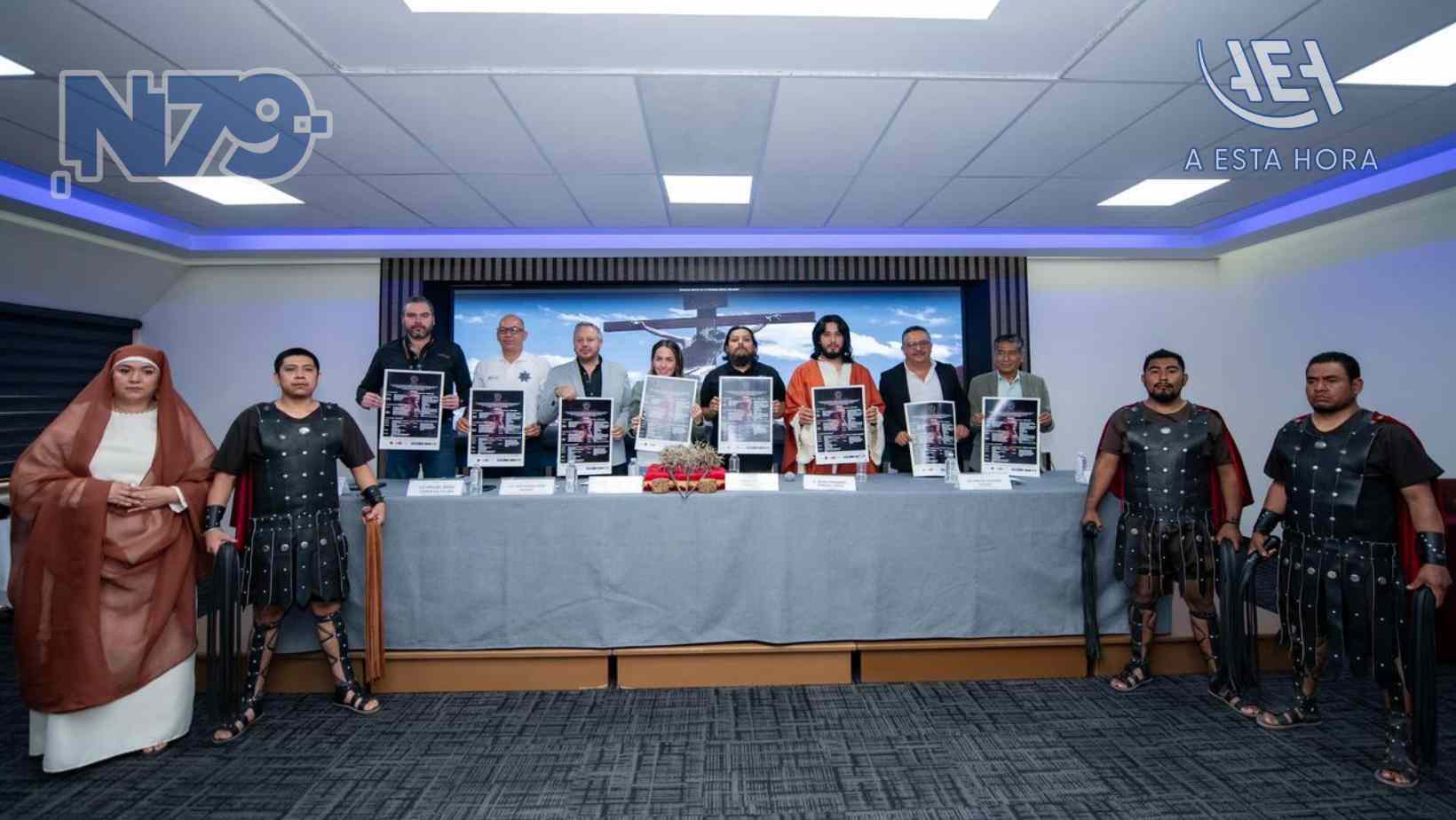 Presentan operativo integral para la 161 representación del Viacrucis en La Cañada