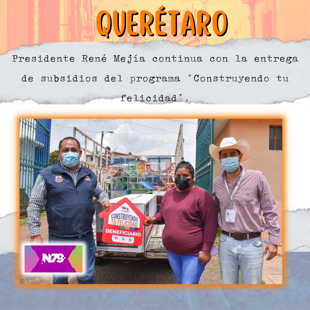 Presidente René Mejía continua con la entrega de subsidios del programa “Construyendo tu felicidad”.