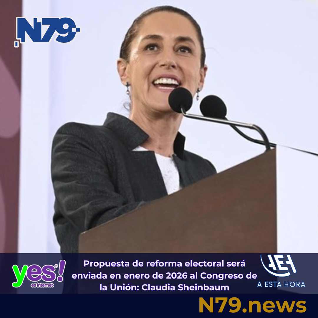 Propuesta de reforma electoral será enviada en enero de 2026 al Congreso de la UniónClaudia Sheinbaum