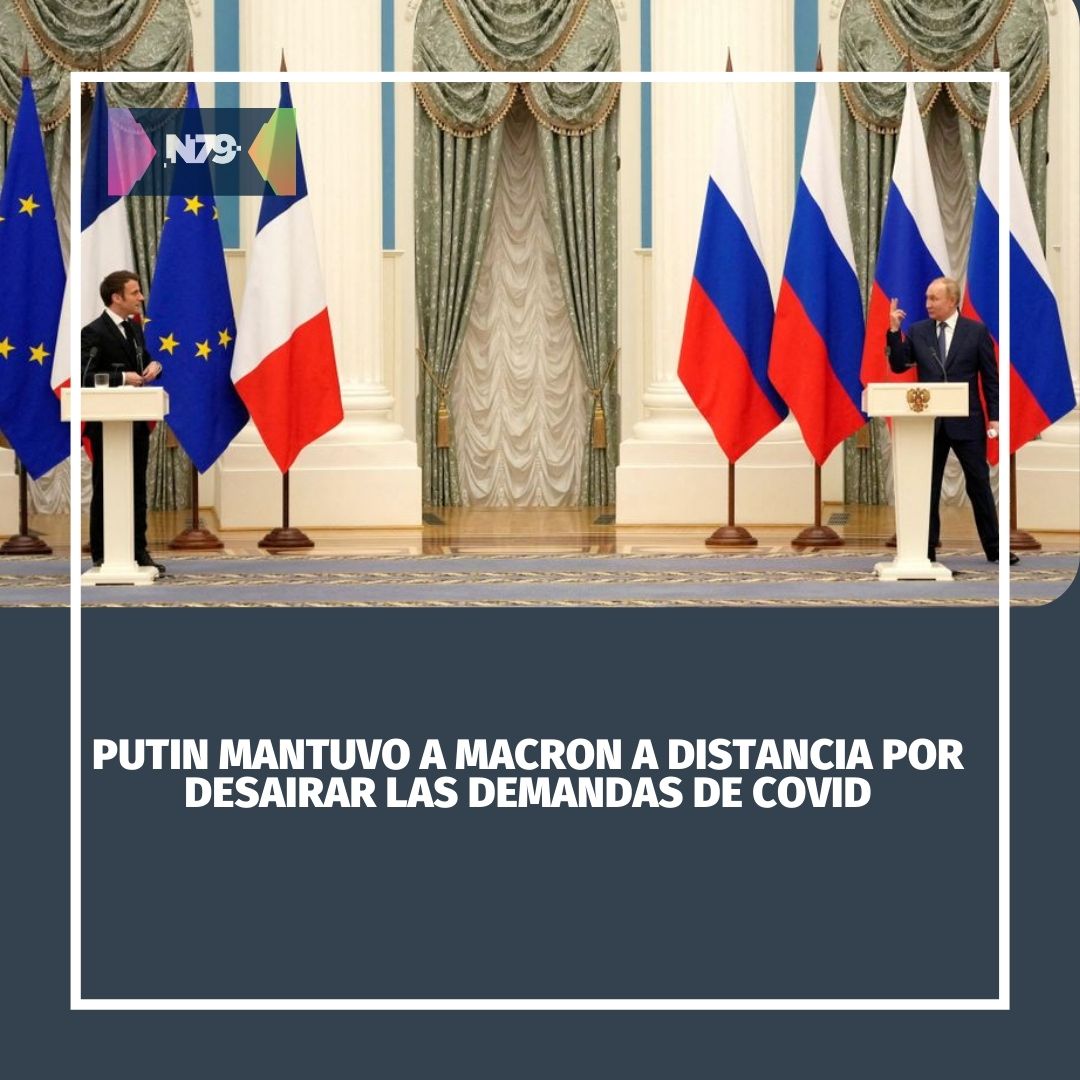 Putin mantuvo a Macron a distancia por desairar las demandas de COVID