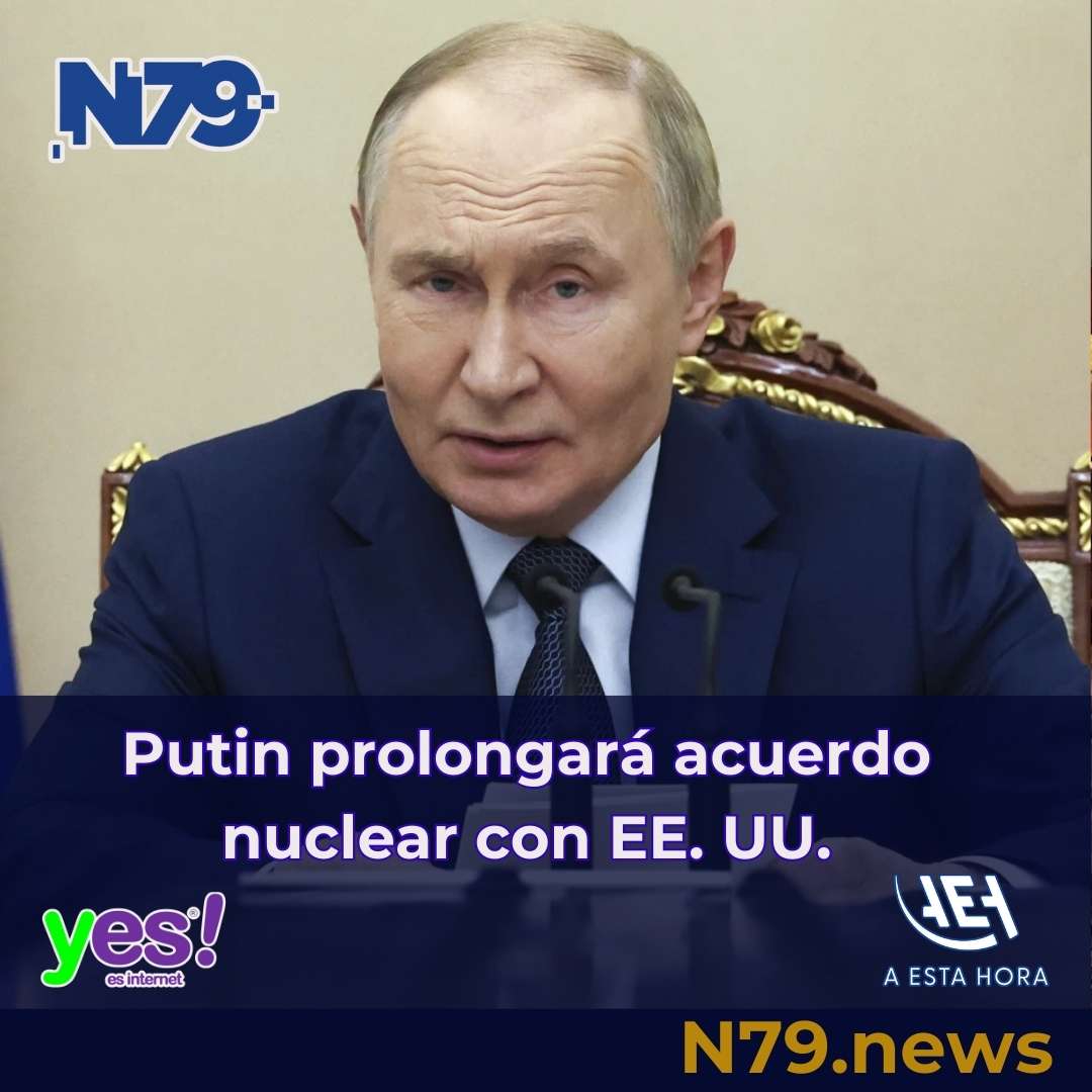 Putin prolongará acuerdo nuclear con EE. UU.