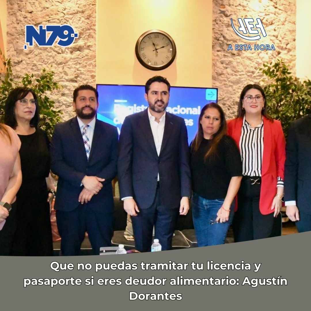 Que no puedas tramitar tu licencia y pasaporte si eres deudor alimentarioAgustín Dorantes