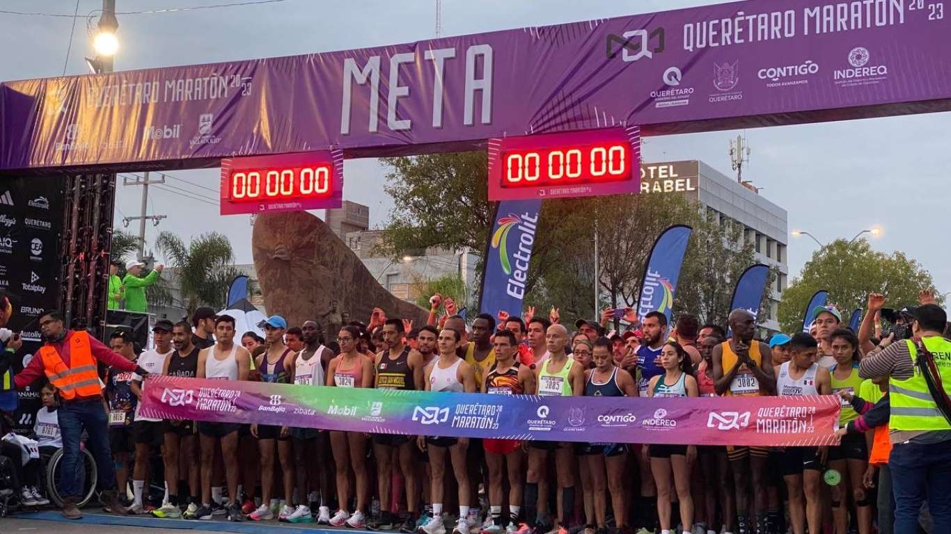 Querétaro Maratón 2023 Un Éxito Deportivo con Más de 20 Mil Participantes