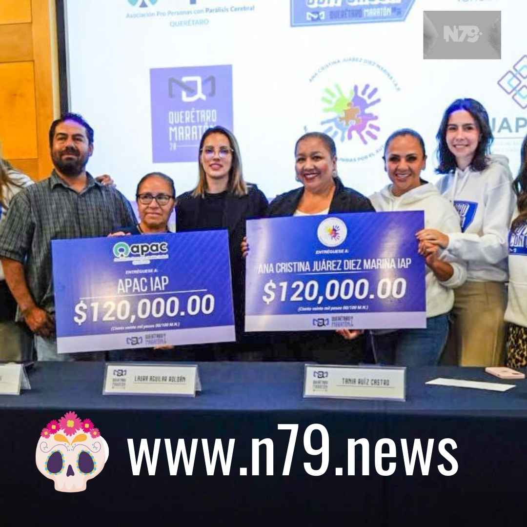 Querétaro Maratón entrega 360 mil pesos a Instituciones de Asistencia Privada